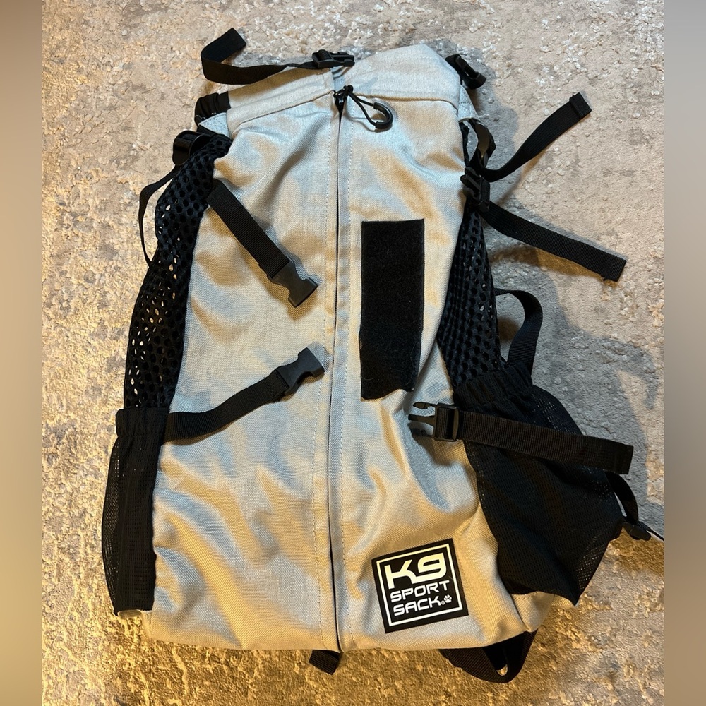 SOLD: K9 Sport Sack Air Silver Grey Size Large Dog Carrier Backpack Travel